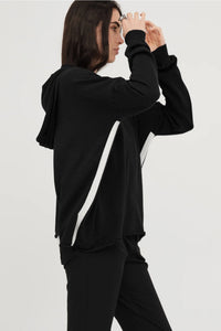 Subject Hoodie Black Ivory
