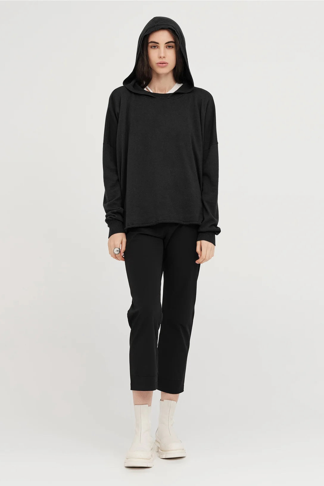 Subject Hoodie Black Ivory