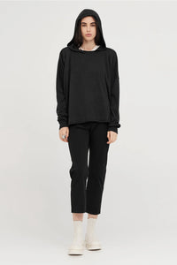 Subject Hoodie Black Ivory
