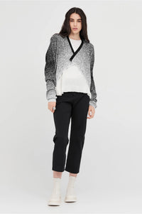 Gradient Submerge Sweater Black/Ivory