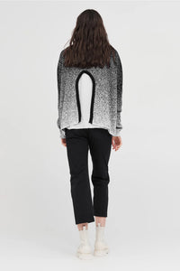 Gradient Submerge Sweater Black/Ivory