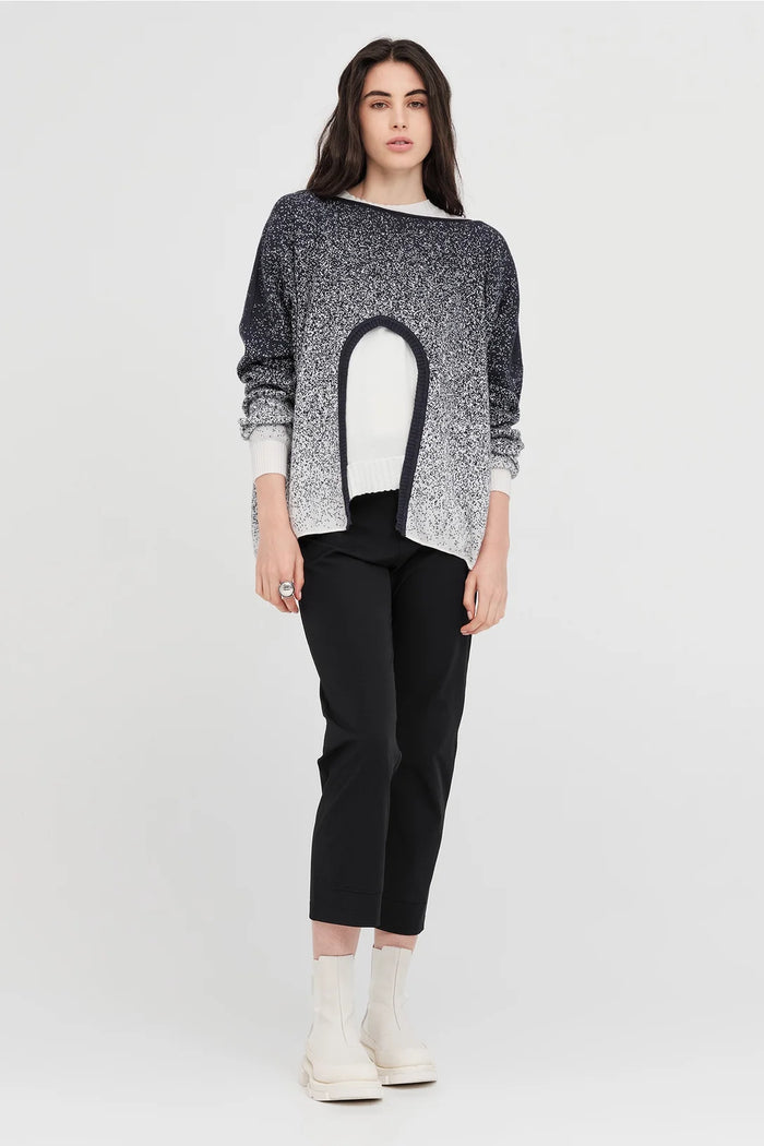 Gradient Submerge Sweater Smoke/Ivory