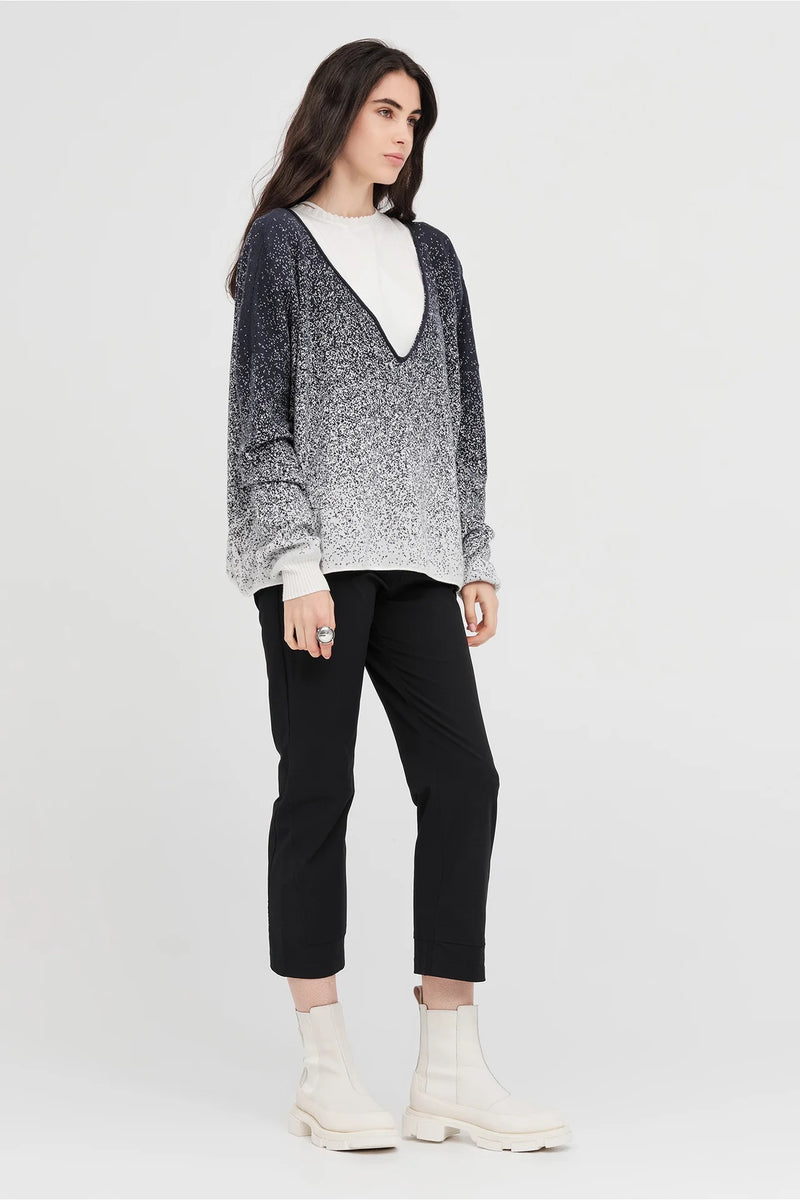 Gradient Submerge Sweater Smoke/Ivory
