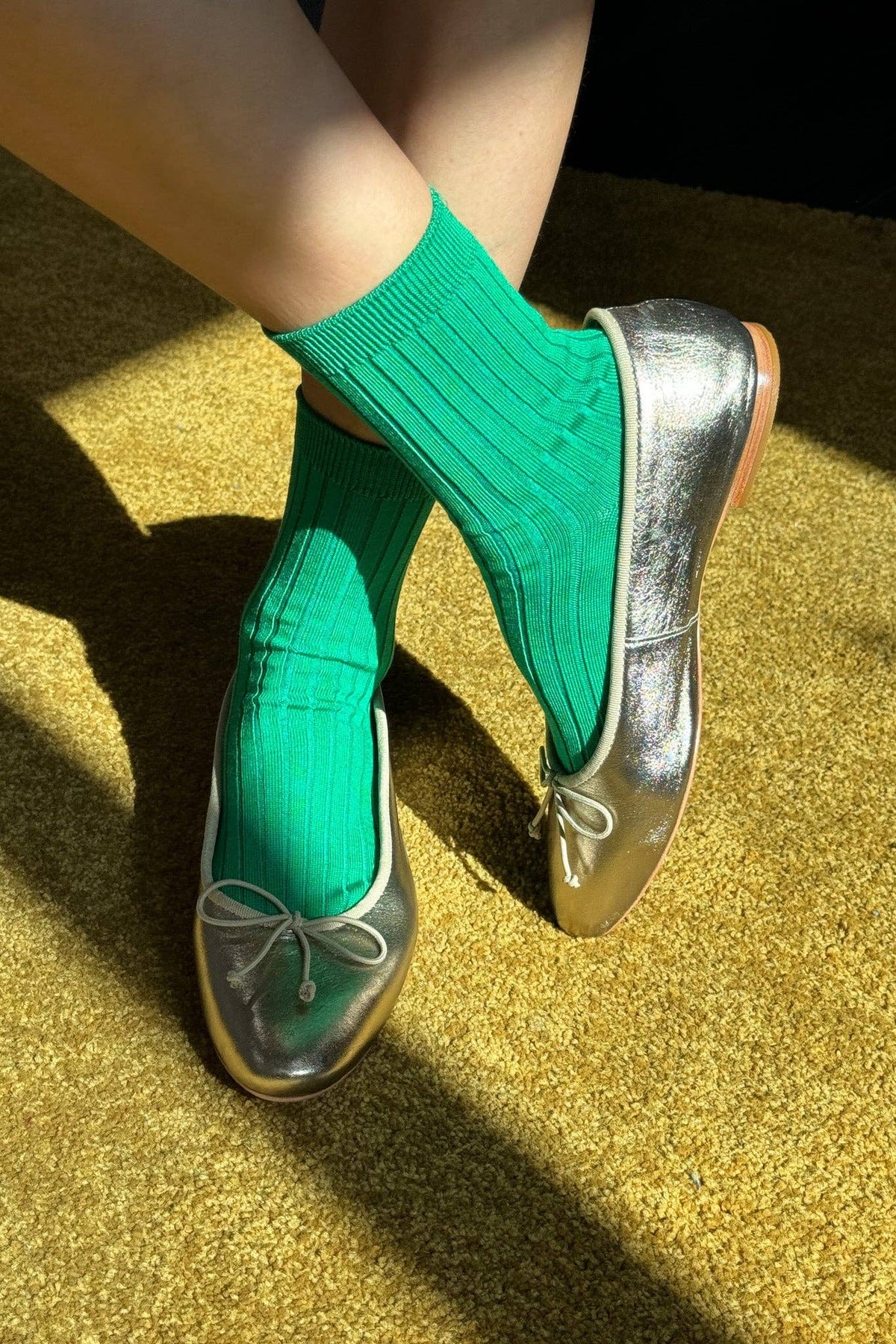 Her Socks - MC Cotton Kelly Green