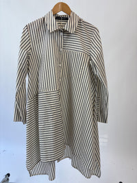 Sabine Ivory Black Stripe Shirt