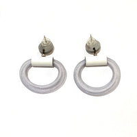 CB323 Mesh Hoops in White
