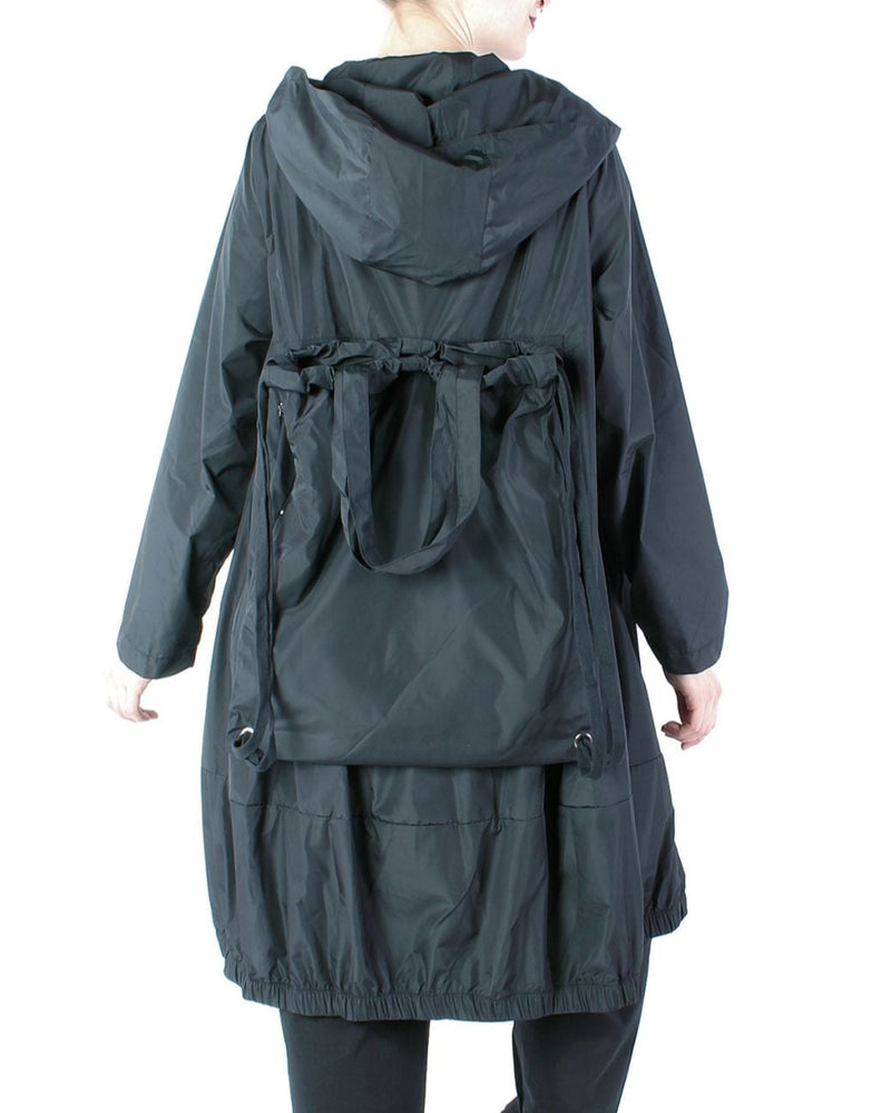 Rain Coat In A Bag- Black