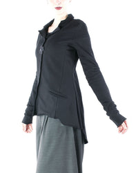 A Sweat Blazer in Black 8044