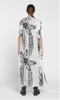 Maxi  Dress Flowers & Checks
