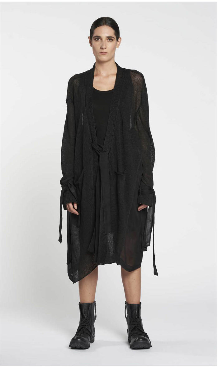 Pra Knit Cardigan Black