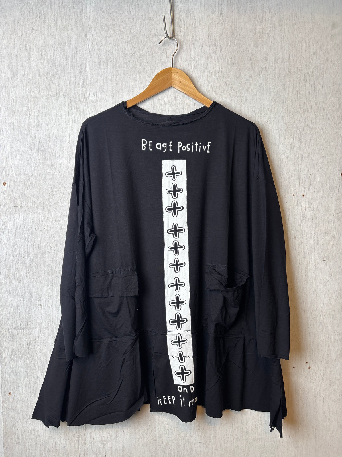 Gia Black Tee Top