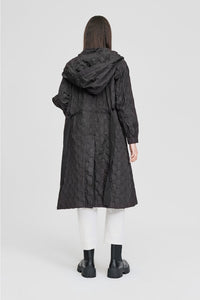 Textured Ascribe Raincoat Black
