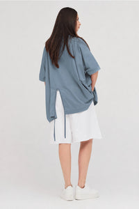 Tied Faction Tee Indigo Indigo