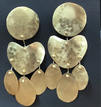 HD249 - Gold Paw Drop Earrings