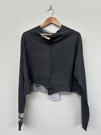 Black Print Cardigan