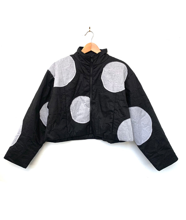 Tentou Dot Puffer in Black JKW2427