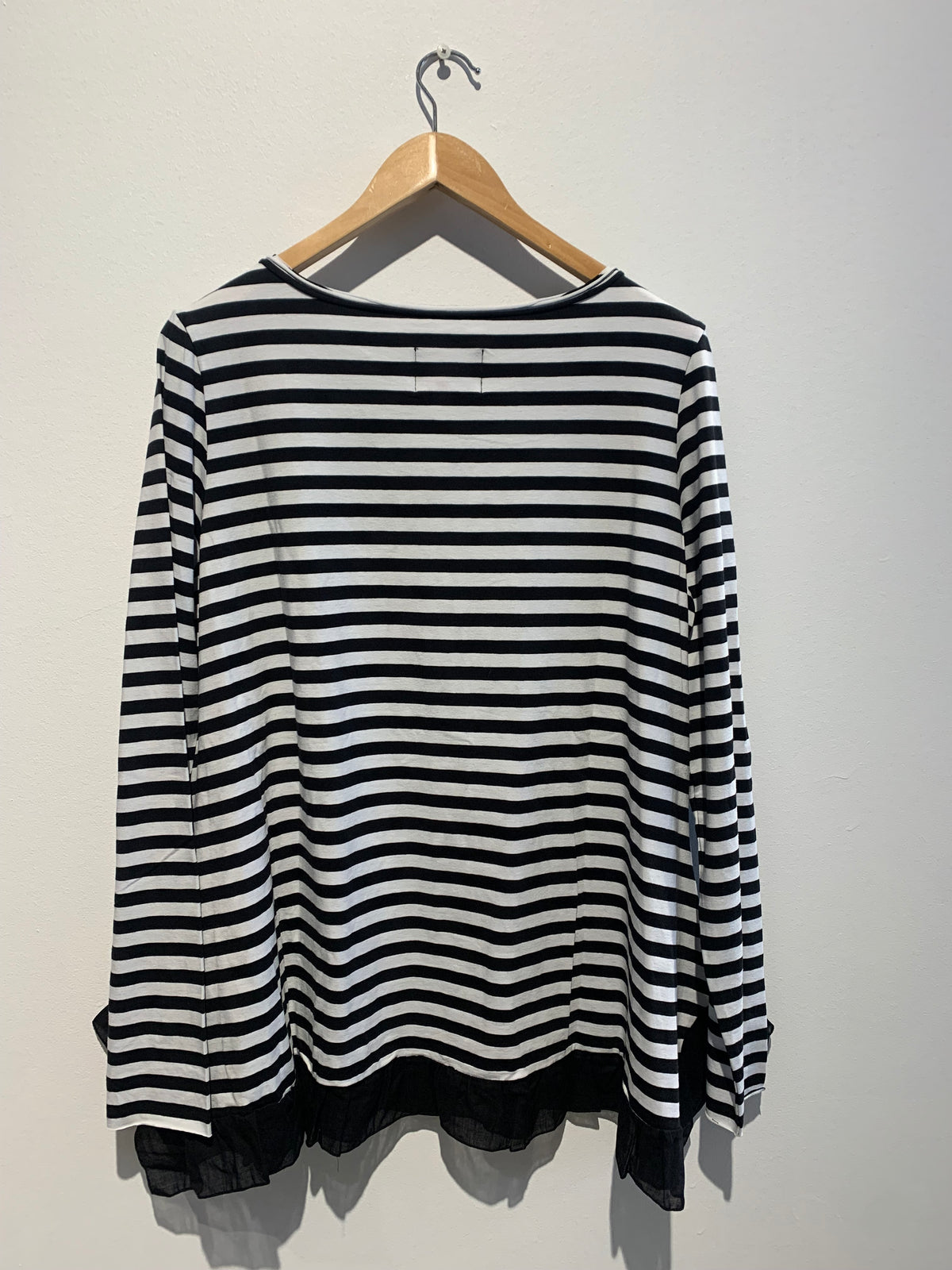 RÜ Jardigan- Black & White Stripe