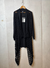 Cameo Long Cardigan Black