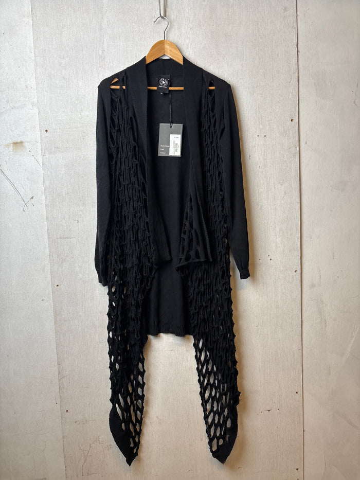 Cameo Long Cardigan Black
