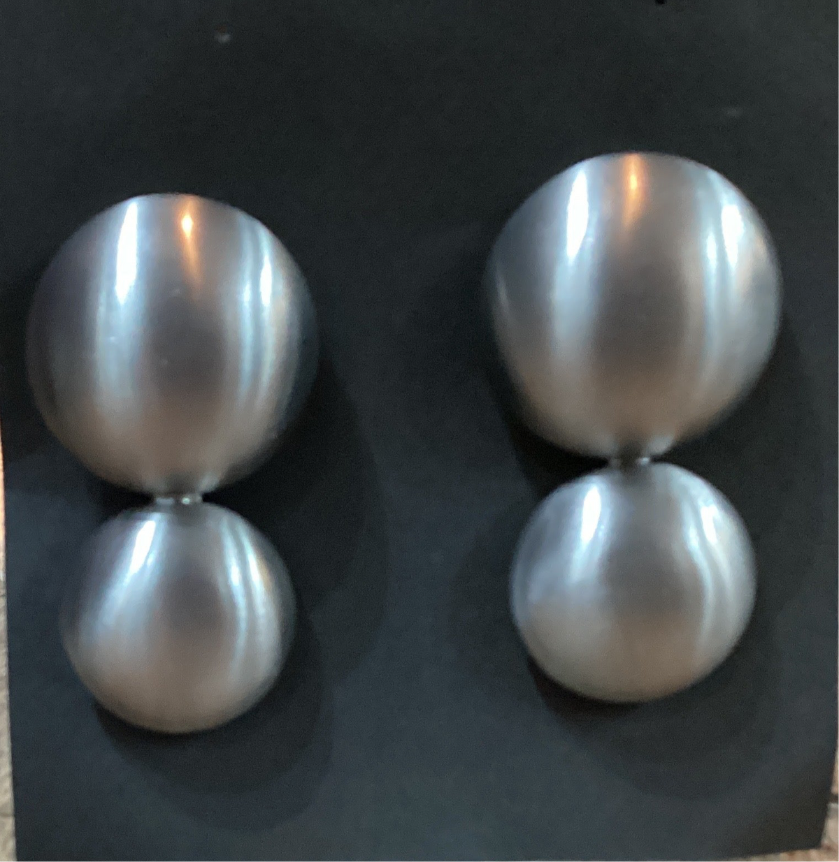 Double Disc Acid Earrings
