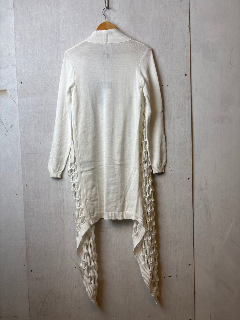 Cameo Long Cardigan White