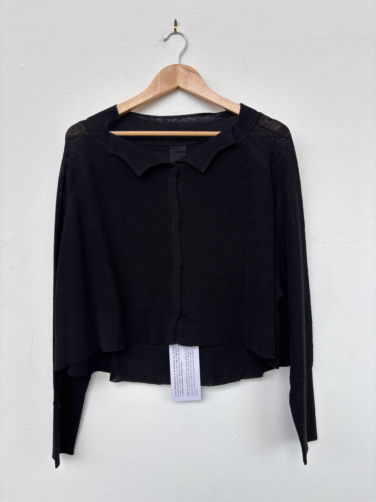 Black Snap Cardigan