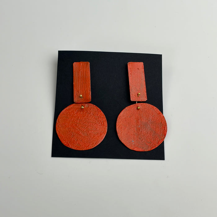 HD-294 Orbis Pendulum earring Orange