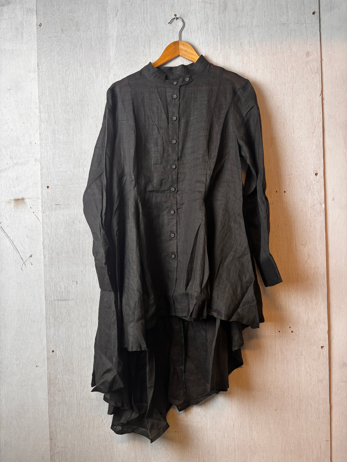 Bloom Long Shirt Charcoal