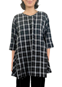 Ariel Black Check Top