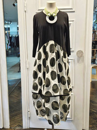 Archer Khaki Spot Dress