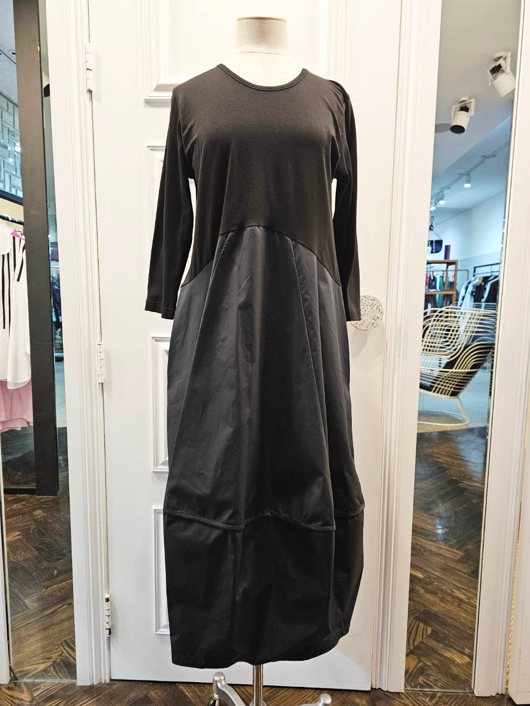 Archer Black Cotton Dress