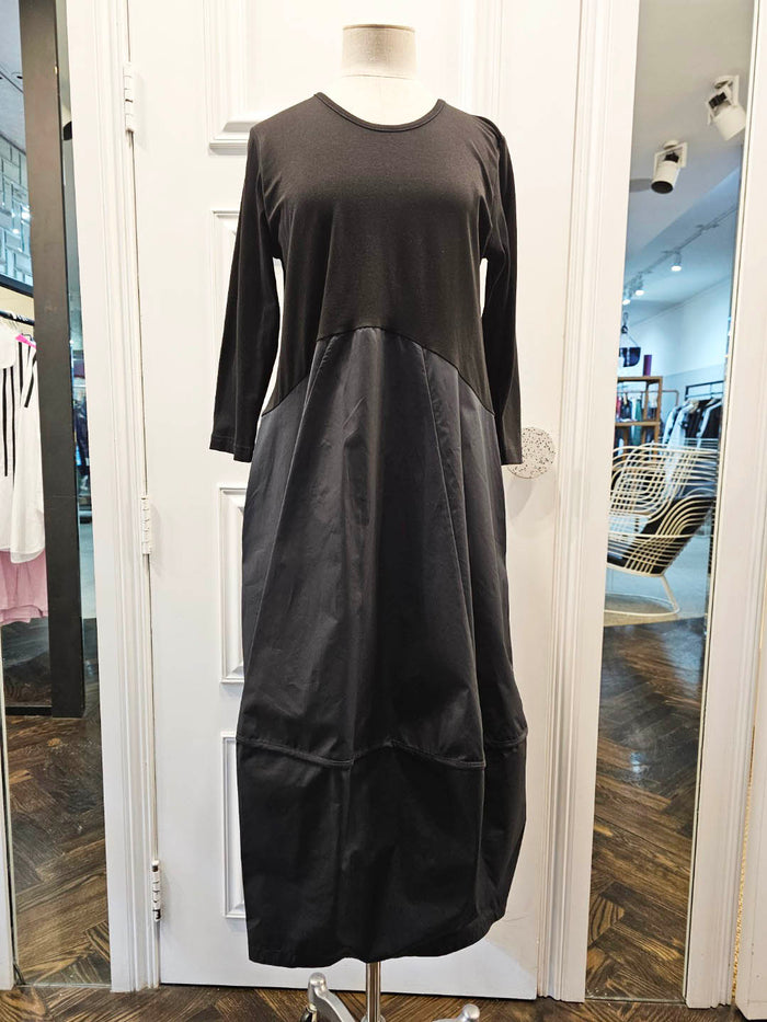 Archer Black Cotton Dress