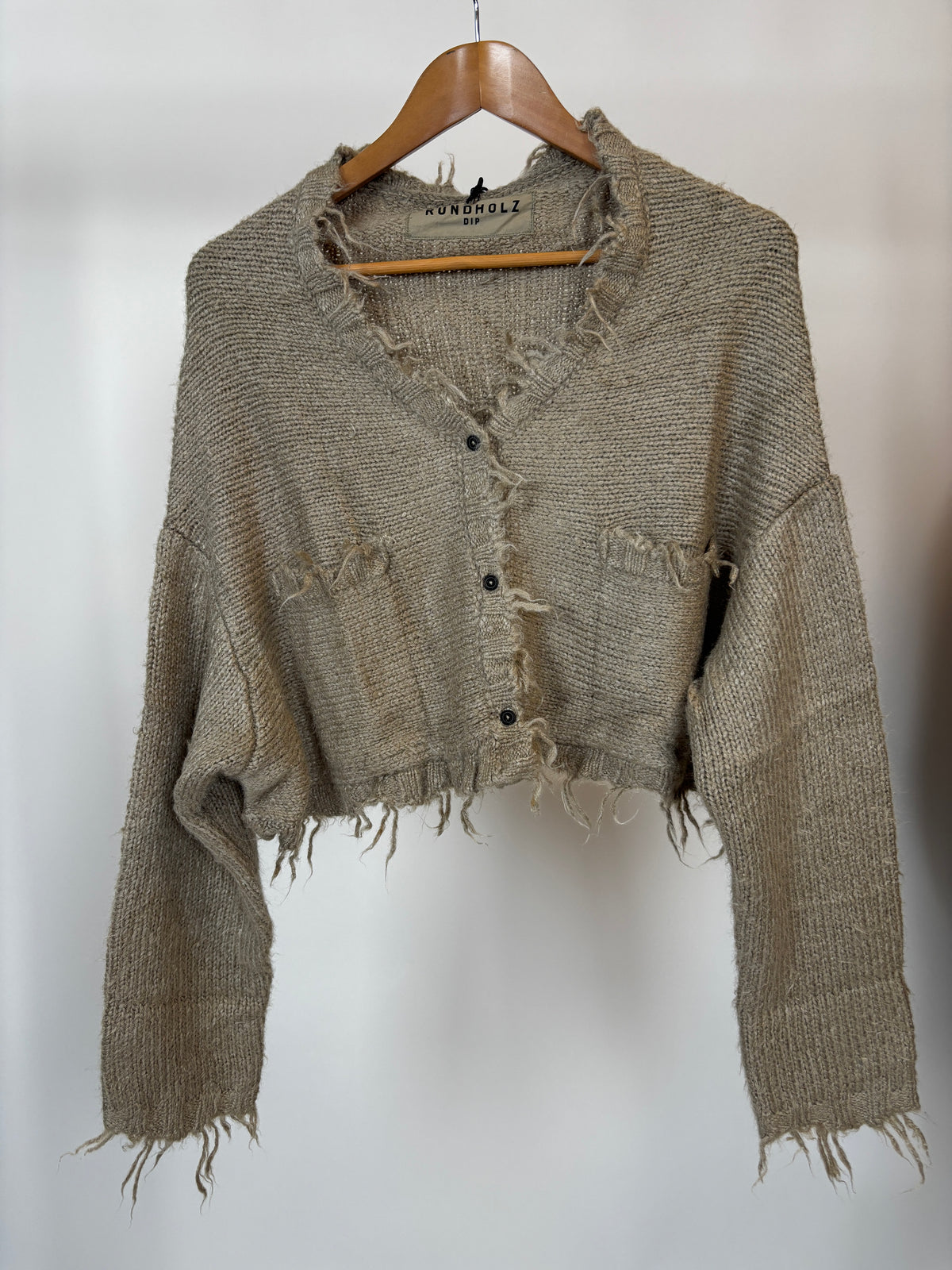 2657107 Linen Color Crop Cardigan
