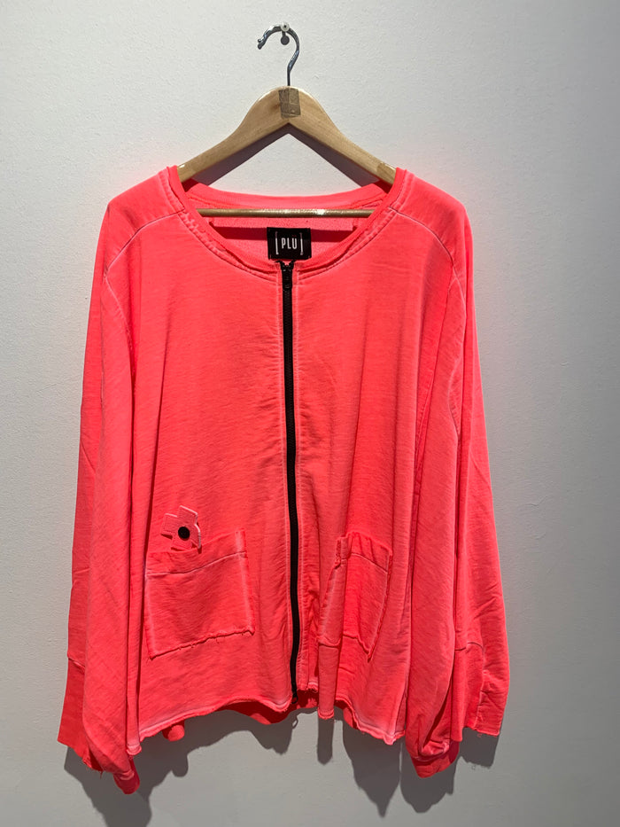 Wide Long Jacket- Coral
