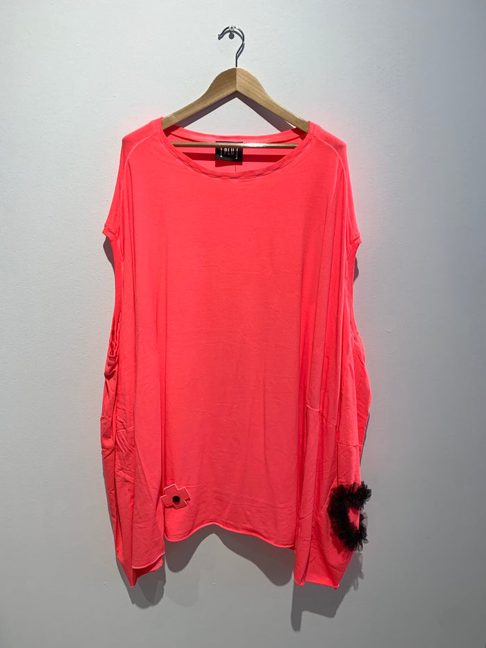 Balloon Shirt- Coral