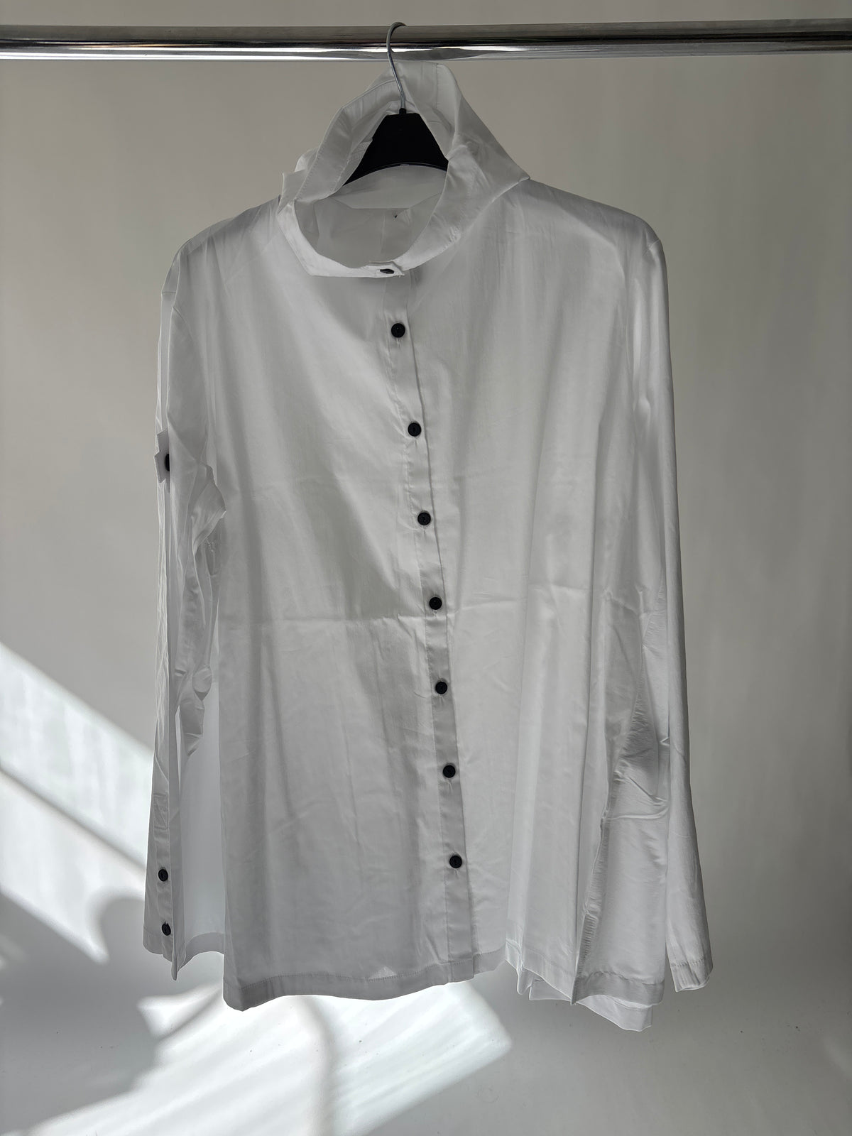 Pleated White Blouse