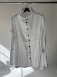 Pleated White Blouse
