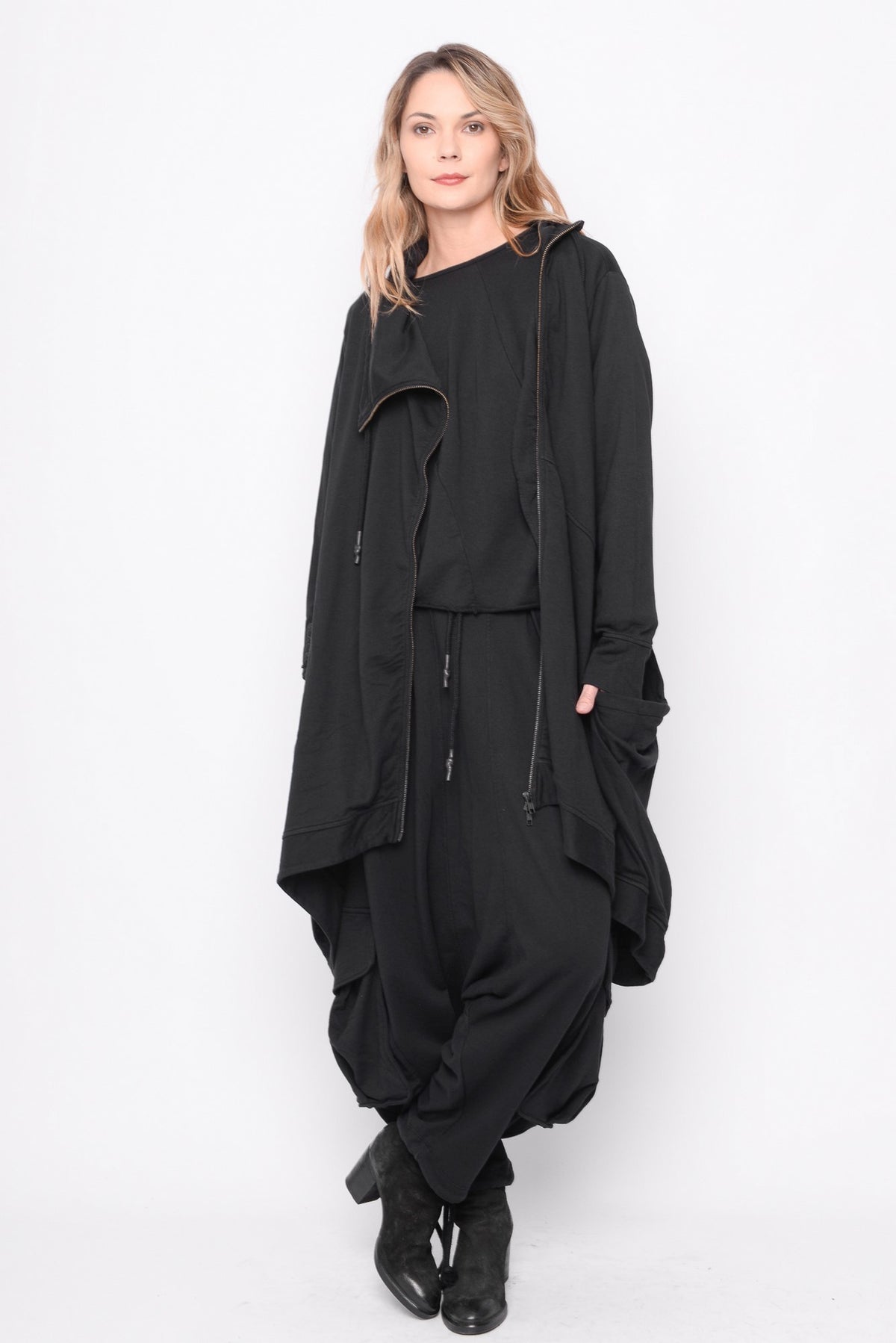 Time for One Last Ride Cardi in Black - 0104