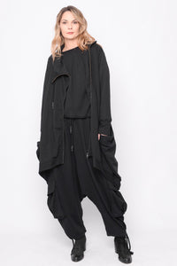 Time for One Last Ride Cardi in Black - 0104