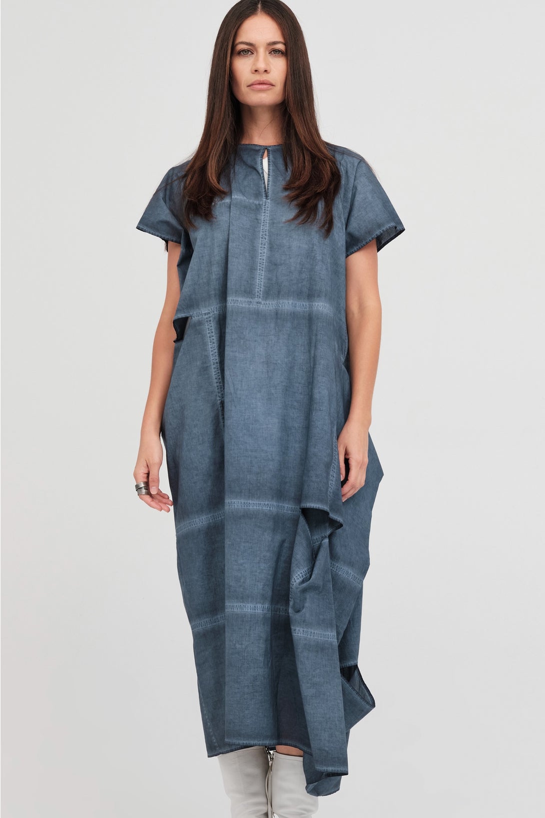 Bisect Dress Diffused Indigo