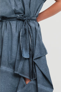 Bisect Dress Diffused Indigo