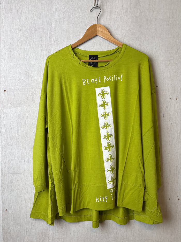 Nico Lime Long Tee Top