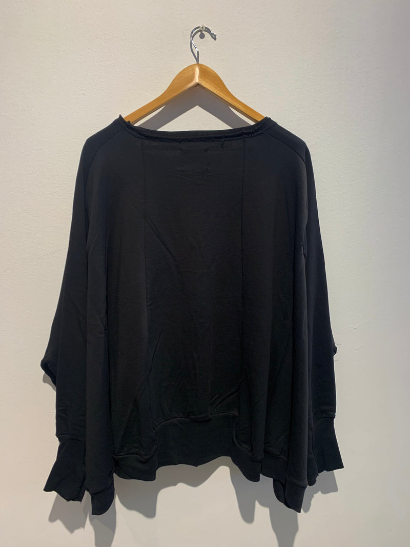 Wide Long Jacket- Black