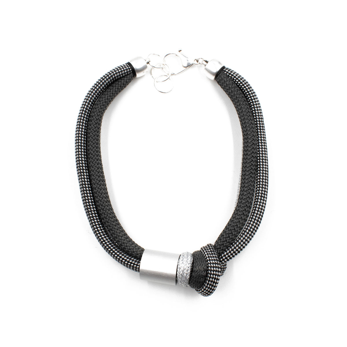 CB314 - Knot Necklace in Greymix