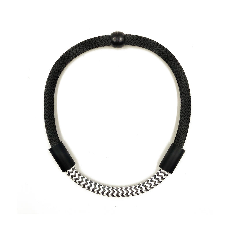 CB64 - Tube Rope Necklace in Zebramix