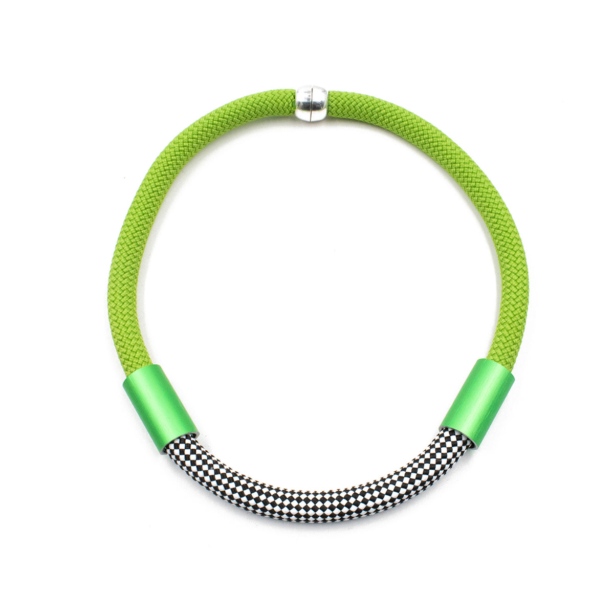 CB64 - Tube Rope Necklace in Limemix