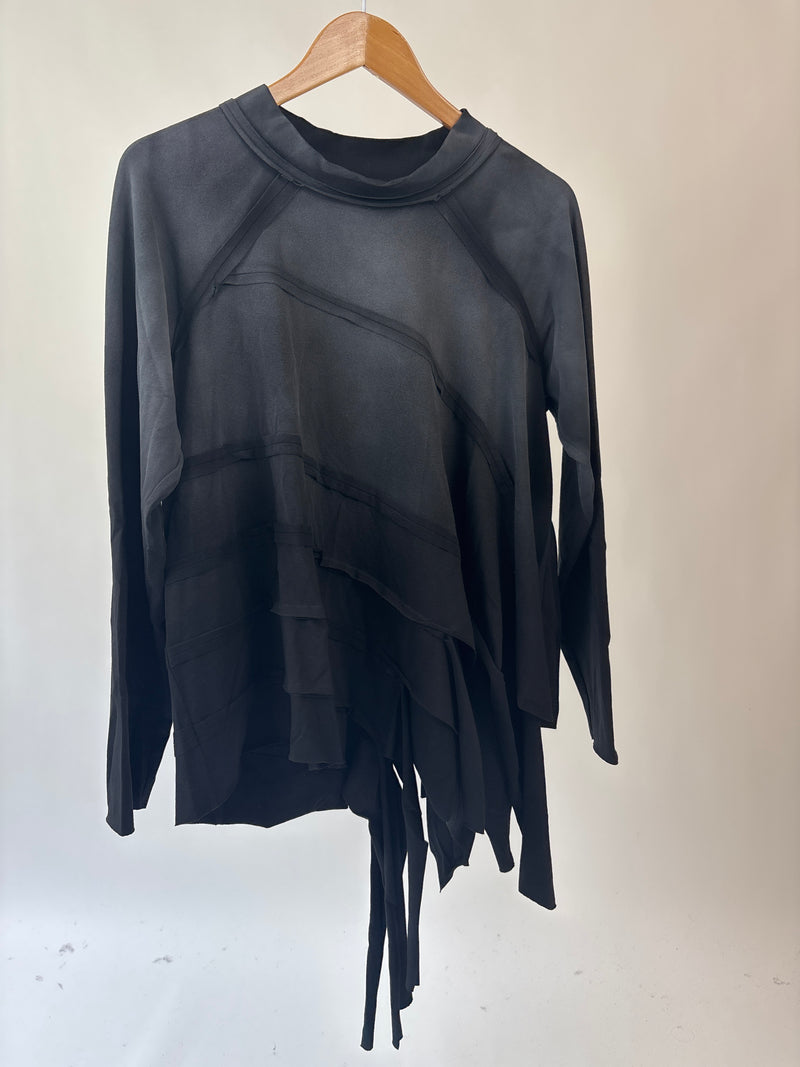 Kiyora Black w/Grey Loose Top