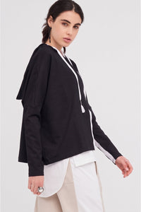 Calibration Hoodie Black Ivory