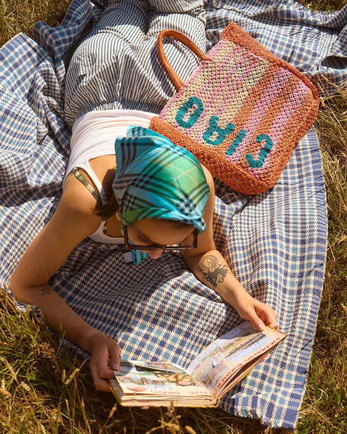 Orange and Pink Bag Ciao Stripes