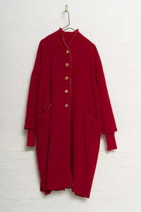 Milena Coat Vermillion